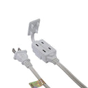 Otimo 3-Outlet Power Extension Cord 16/2, White