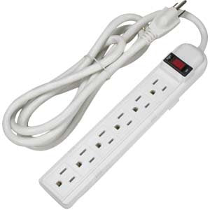 Otimo 6Ft 6-Outlet Surge Protector 15A, 90J