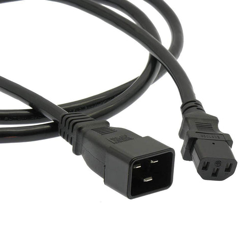 Otimo 6 Ft Power Cord C20 to C13 Black/ SJT 14/3