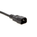 Otimo 10Ft 16AWG IEC C-14 to IEC C-13 Black Computer Power Extension Cord