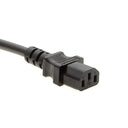 Otimo 25Ft 16AWG NEMA 5-15P to IEC C-13 Black Computer Power Cord