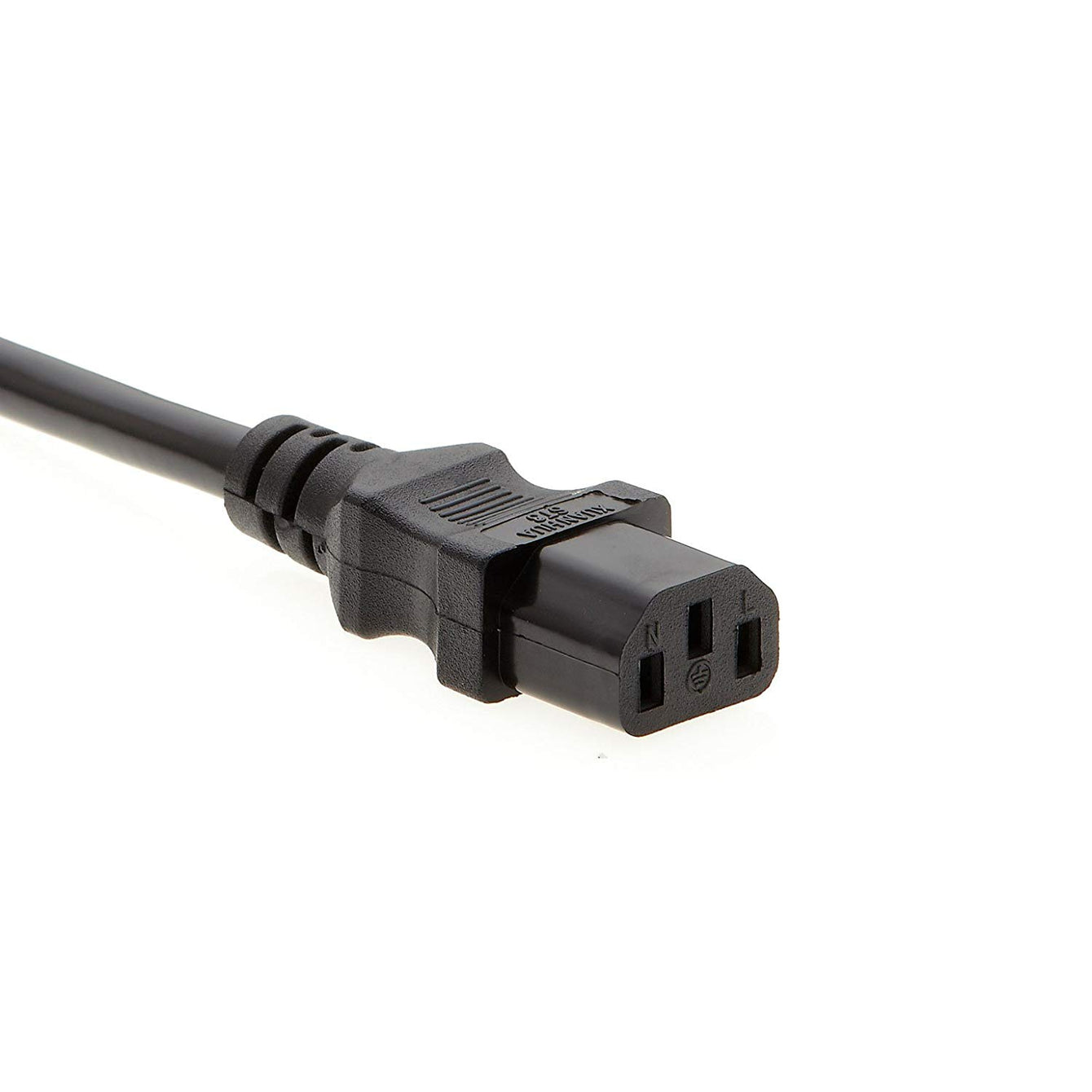 Otimo 10Ft 16AWG IEC C-14 to IEC C-13 Black Computer Power Extension Cord