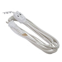 Otimo 3-Outlet Power Extension Cord 16/2, White