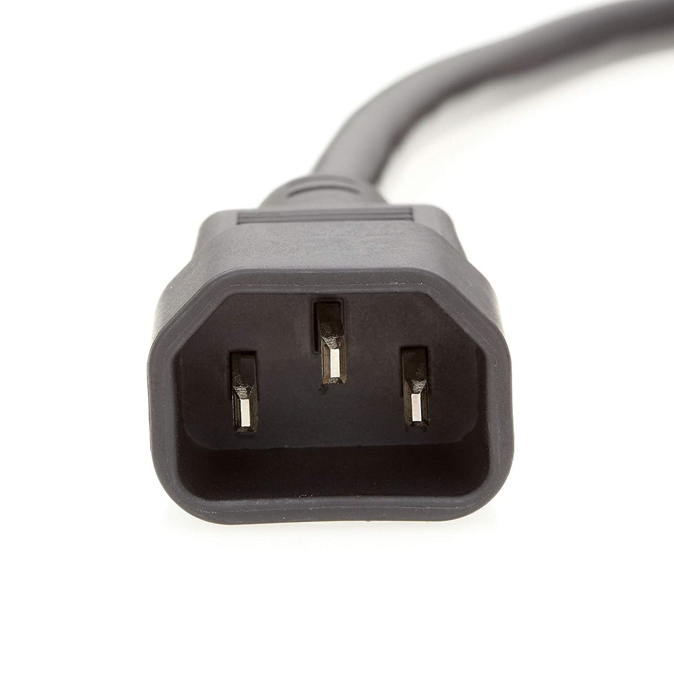 Otimo 10Ft 16AWG IEC C-14 to IEC C-13 Black Computer Power Extension Cord