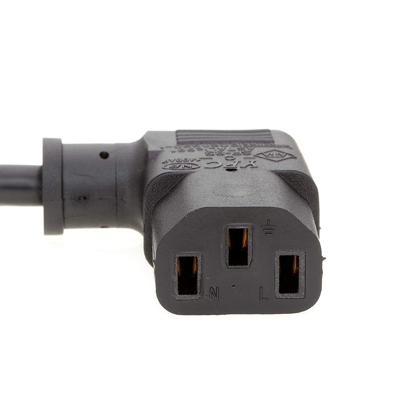 Otimo 3Ft 18AWG NEMA 5-15P to IEC C-13 Right Angle Computer Power Cord