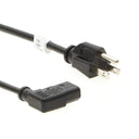 Otimo 3Ft 18AWG NEMA 5-15P to IEC C-13 Right Angle Computer Power Cord