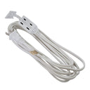 Otimo 12Ft 3-Outlet Power Extension Cord White 16AWG/2