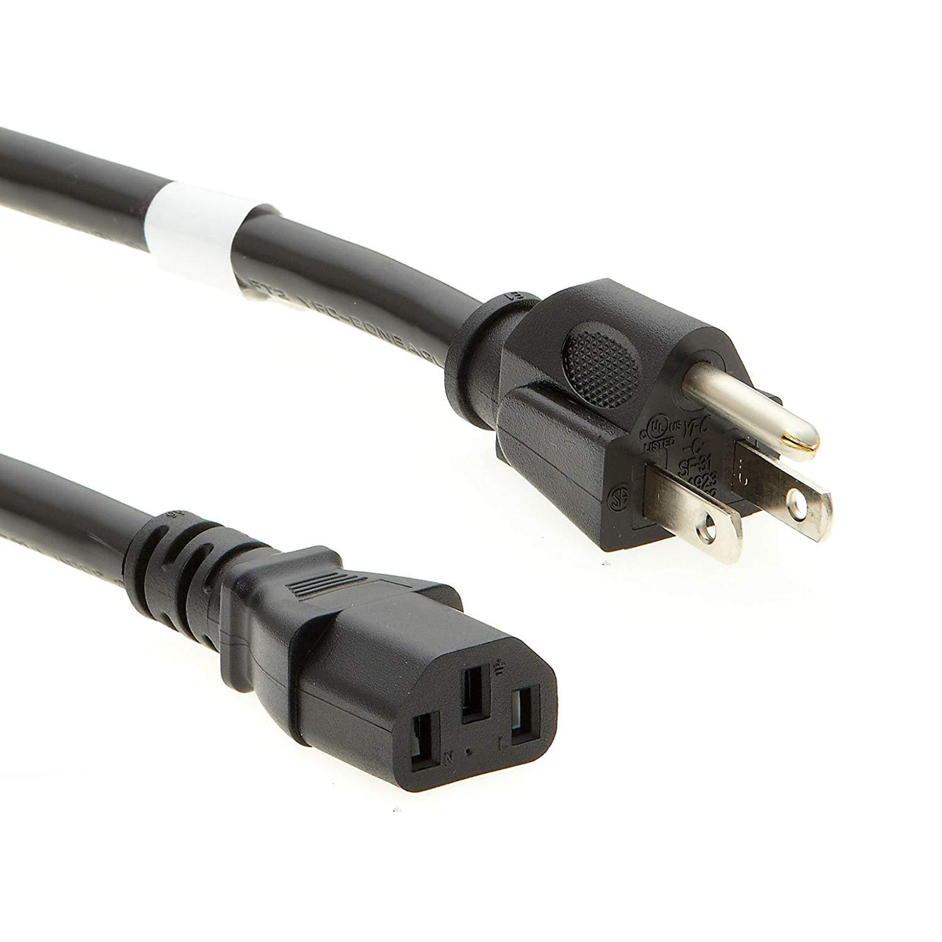 Otimo 25Ft 14AWG NEMA 5-15P to IEC C-13 Black Computer Power Cord