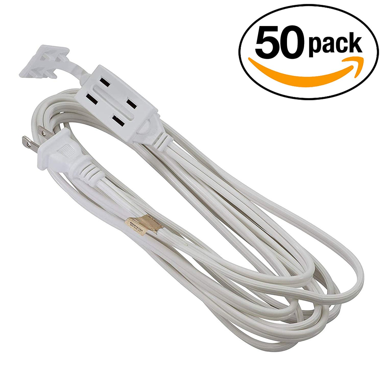 Otimo 3-Outlet Power Extension Cord 16/2, White