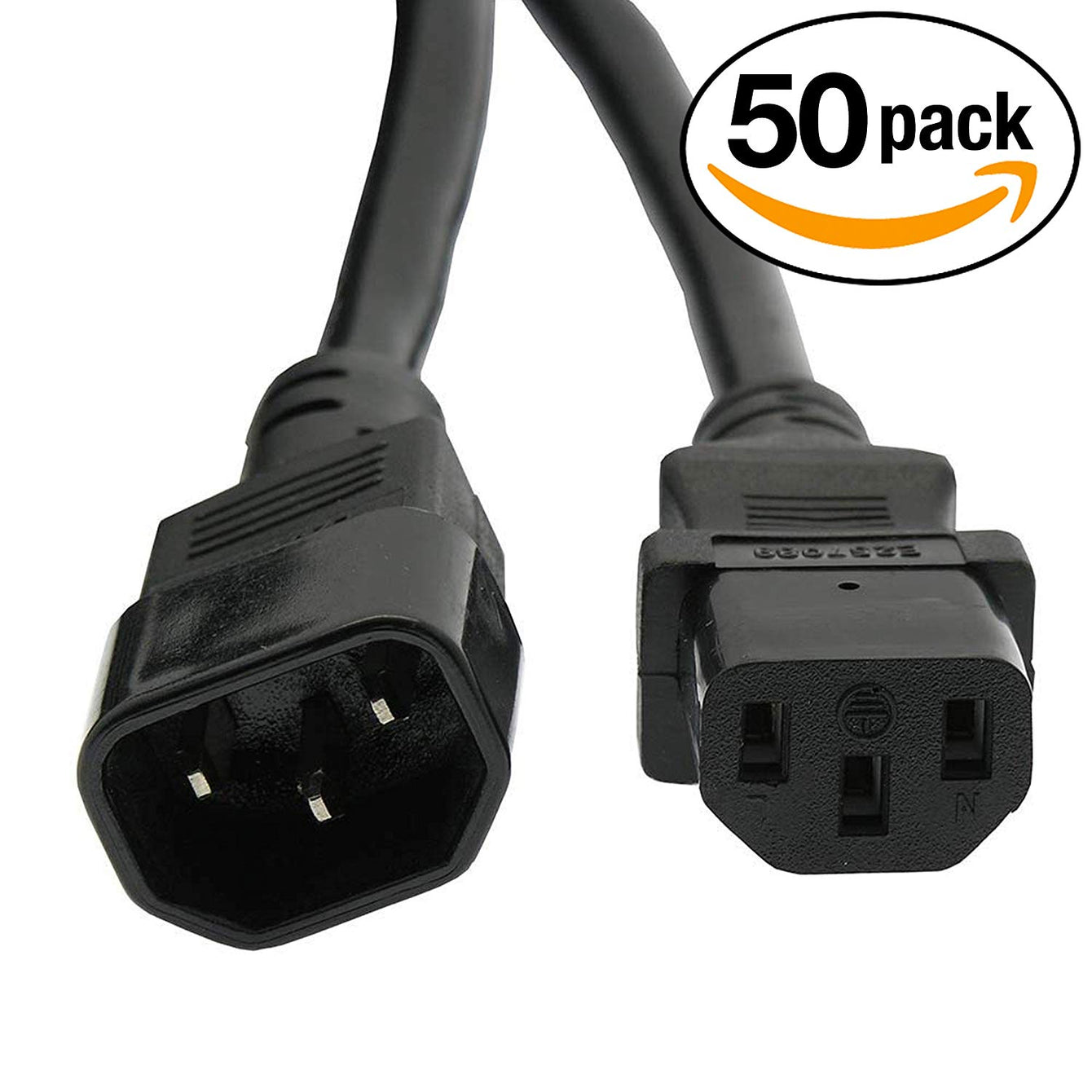 Otimo Power Extension Cord C13 to C14 Black/SJT 14/3