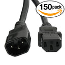 Otimo Power Extension Cord C13 to C14 Black/SJT 14/3